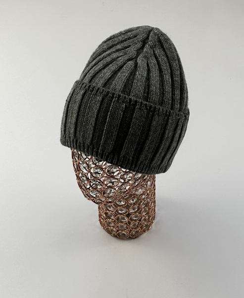 Шапка Ева Резец (т.серый)